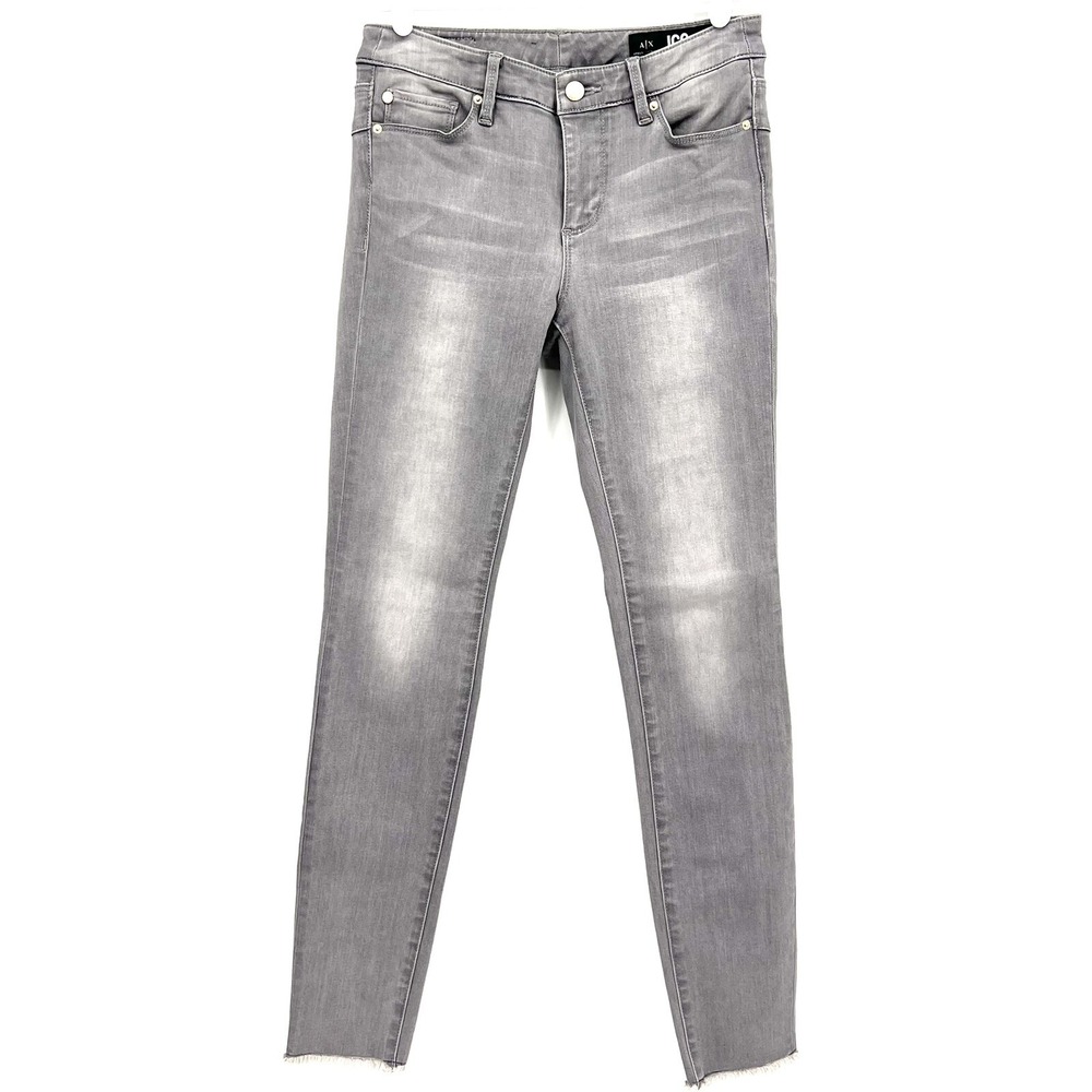 A/X Armani Exchange Women's Trendy Denim Jeans Size 26 Grey Super Skinny Lift-up